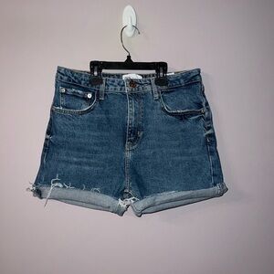 Blue demin Zara shorts high waisted USA 8
